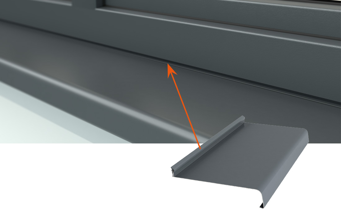 Uszczelka podparapetowa antracyt do parapetu Marka Asmar