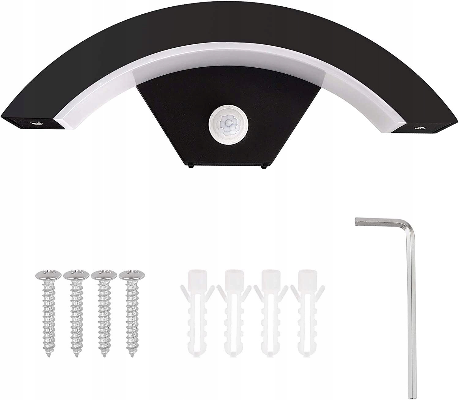 18W Venkovní nástěnné svítidlo Led Fasádní lampa Zahradní pohybový senzor IP65