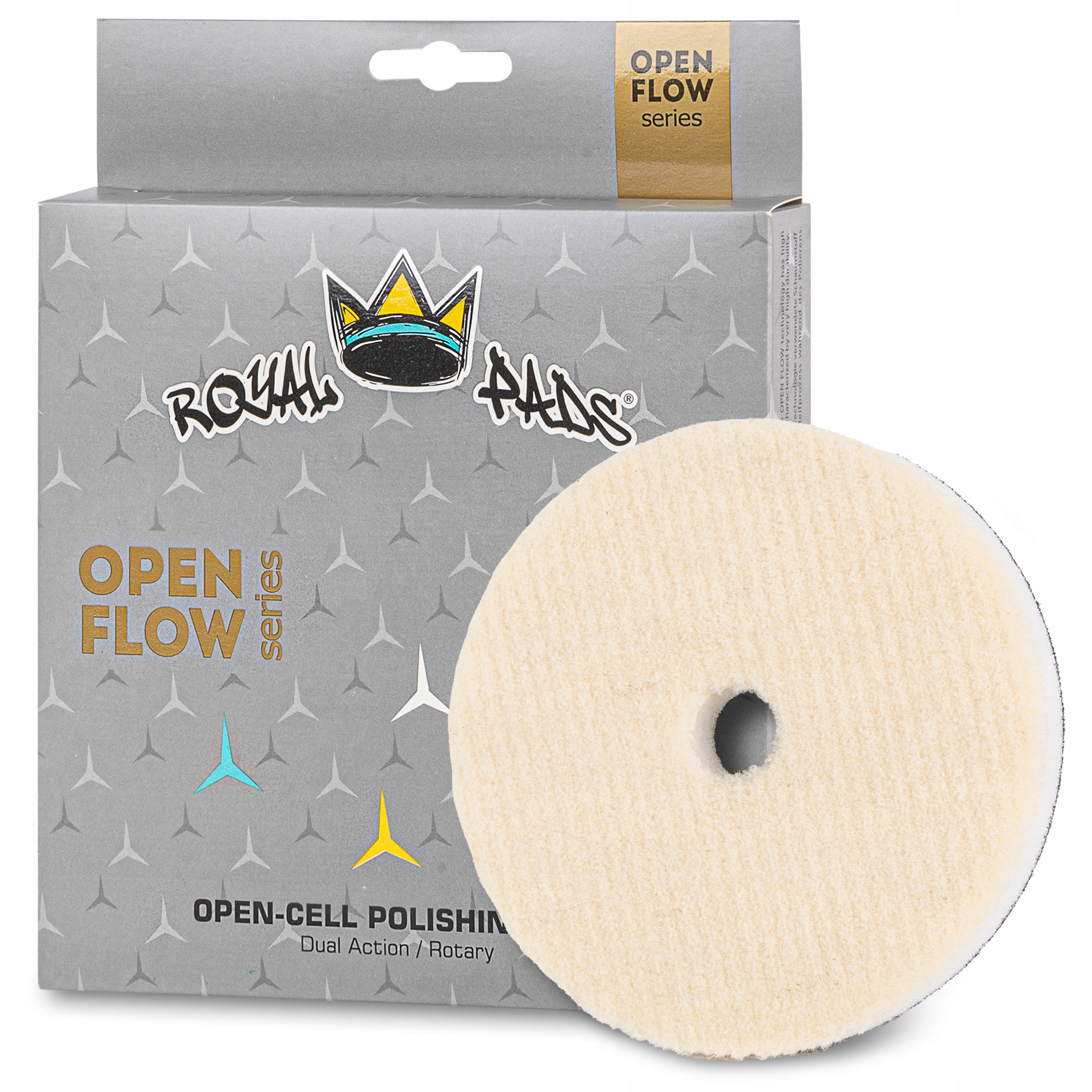 Royal Pads Woolzilla 125mm 130mm Hybrydowe Mocno Tnące Futro Polerskie