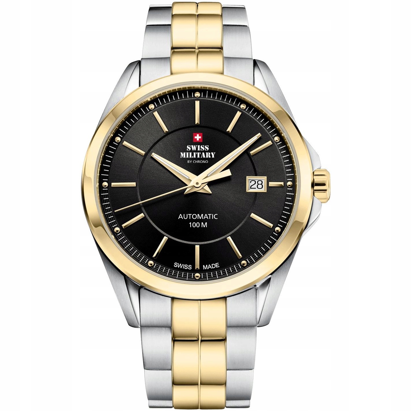 Pánské Hodinky Swiss Military by Chrono SMA34085.05 stříbrný náramek