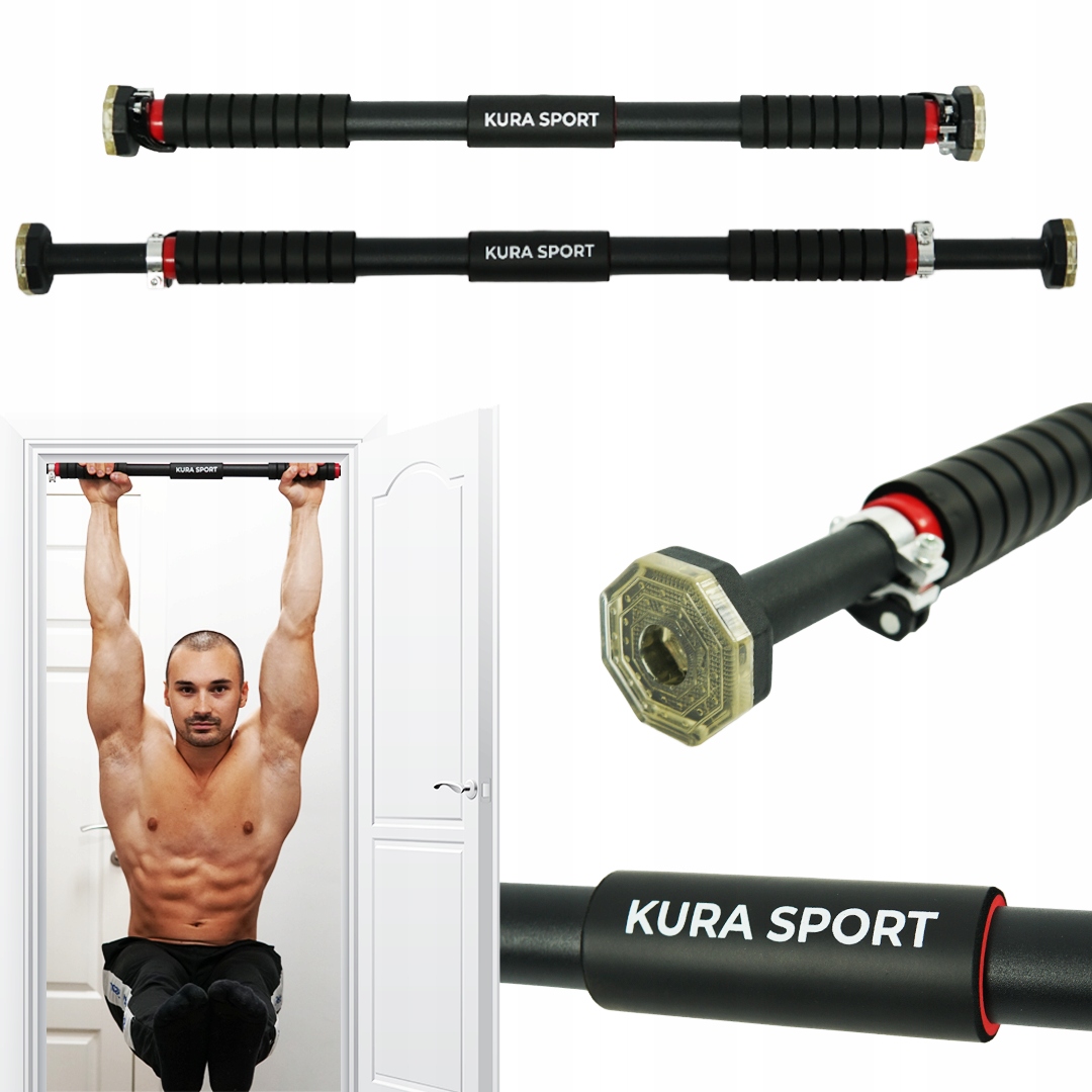 Drążek Rozporowy Regulowany Stalowy Do Podciągania Kura Sport 62-100 cm