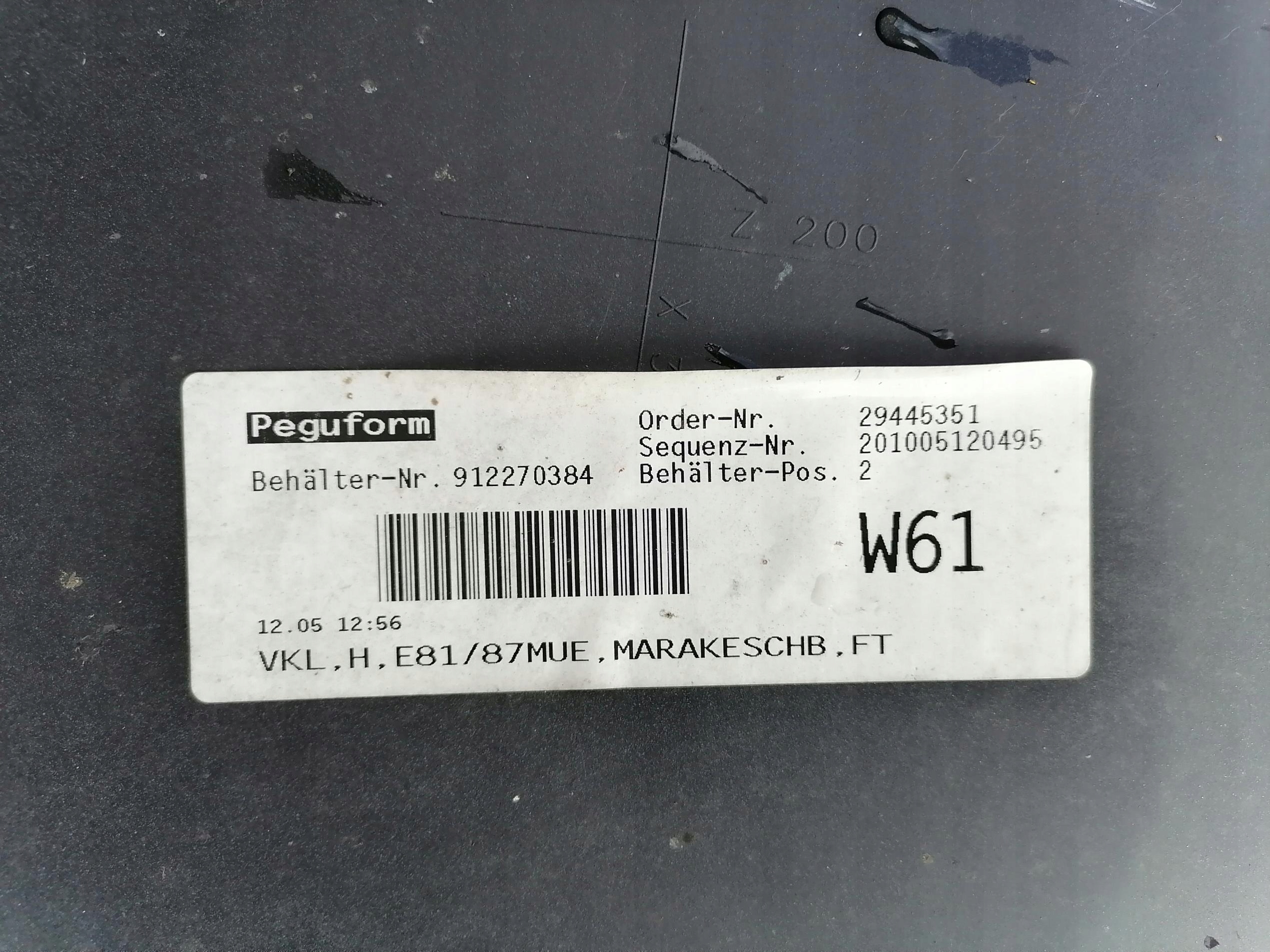 bumper rear part BMW E81 E87 B09 912270384