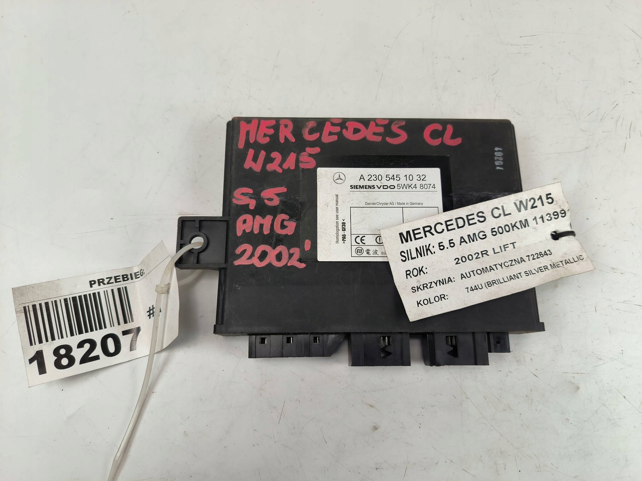 modulo KEYLESS A2305451032 MERCEDES W215
