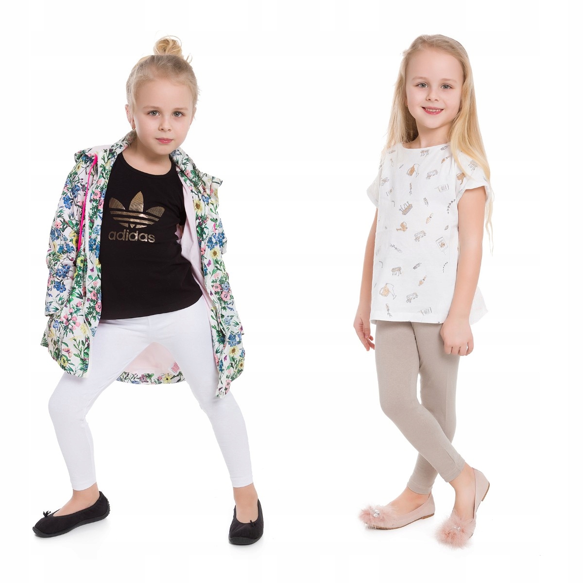 

Zestaw 2X Legginsy Dziecięce Getry 122