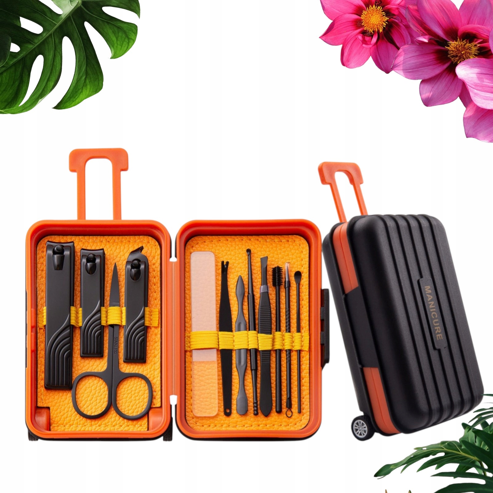 Sada pro Maniсure Péči Cestovní Nůžky 12 ks Kufr