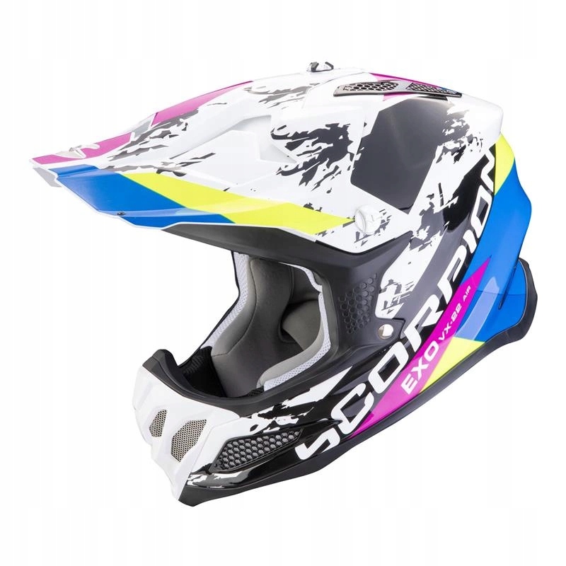 Helma Scorpion VX 22 Air CX White/black/blue biela čierna modrá Darčeky