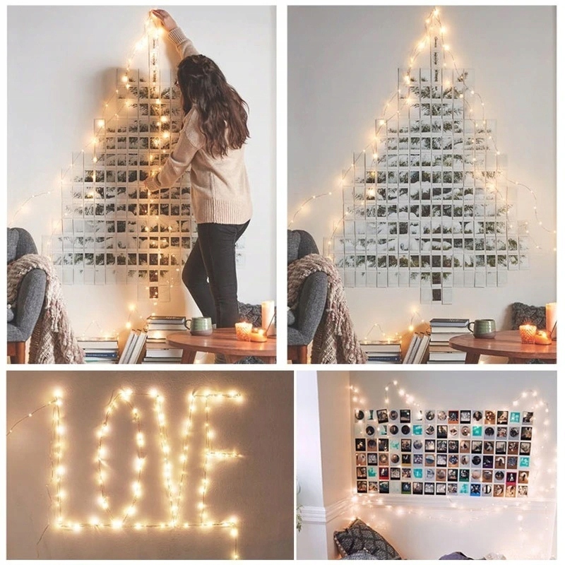 LAMPKI CHOINKOWE DRUCIKI OZDOBY ŚWIĄTECZNE NA BATERIE 100 mikro LED BIAŁE Marka Sternhoff