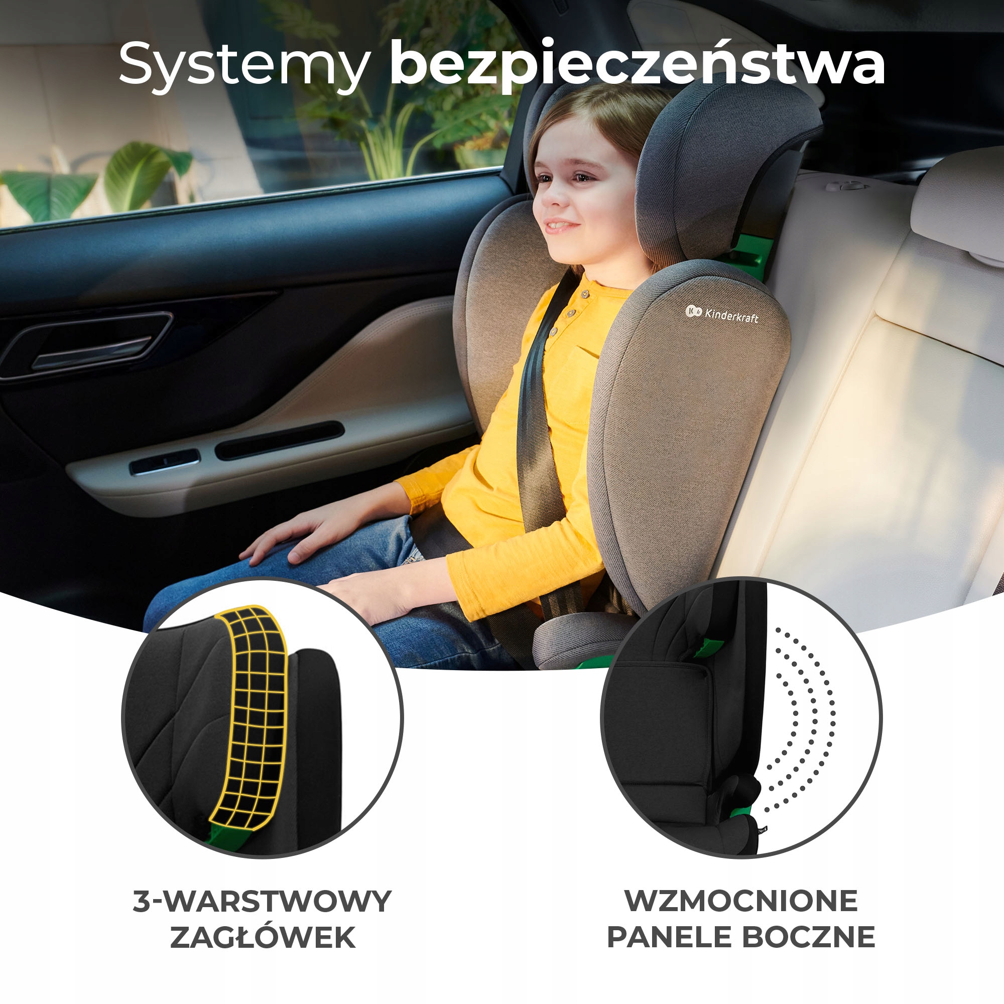 Fotelik samochodowy 100-150 i-Size 15-36 kg ISOFIX Kolor czerń