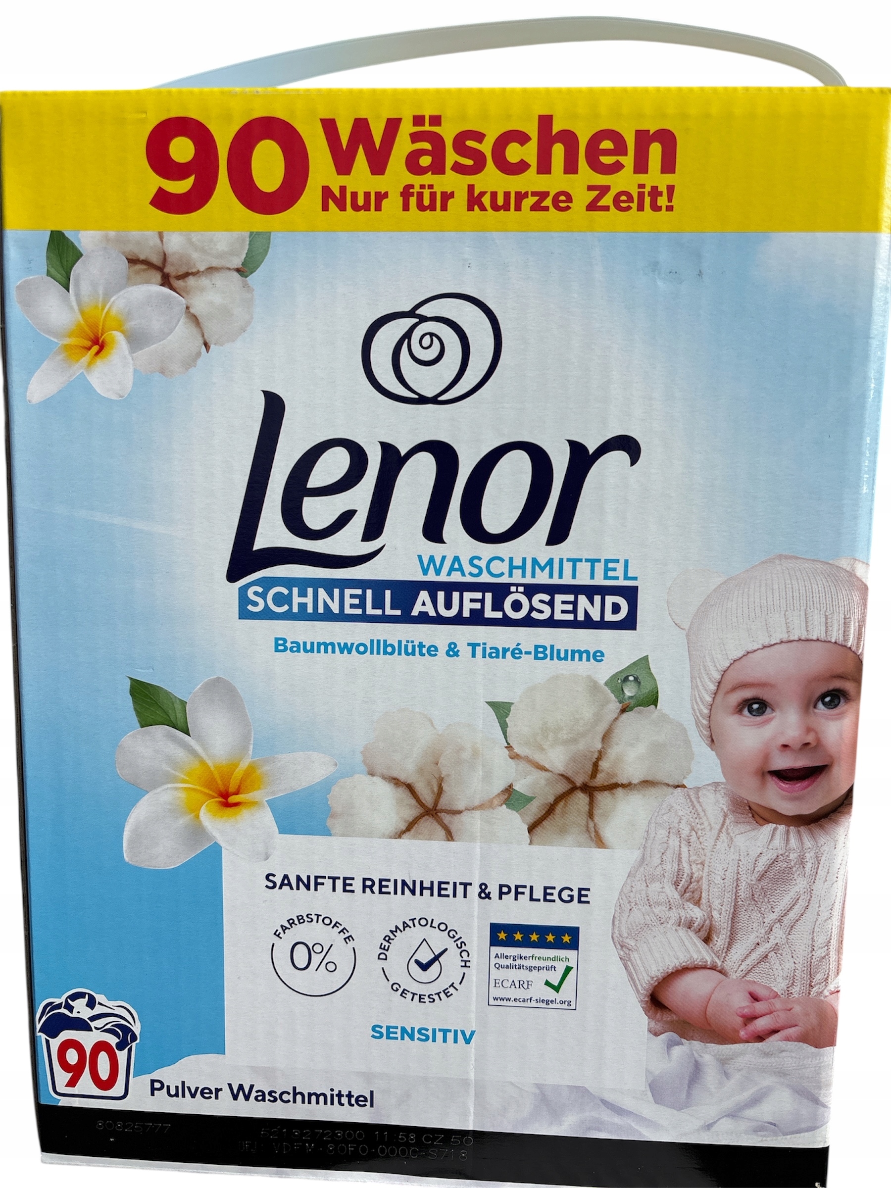 Lenor Sensitiv proszek do prania dla dzieci i alergików 4,95 kg na 90 prań
