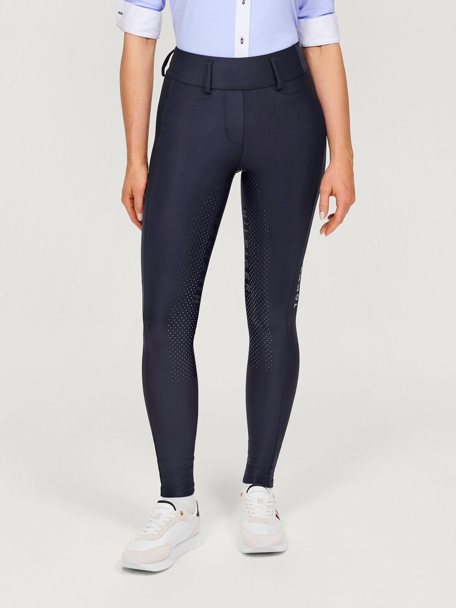 Tommy Hilfiger, Legginsy jeździeckie Highland, Desert Sky Xs