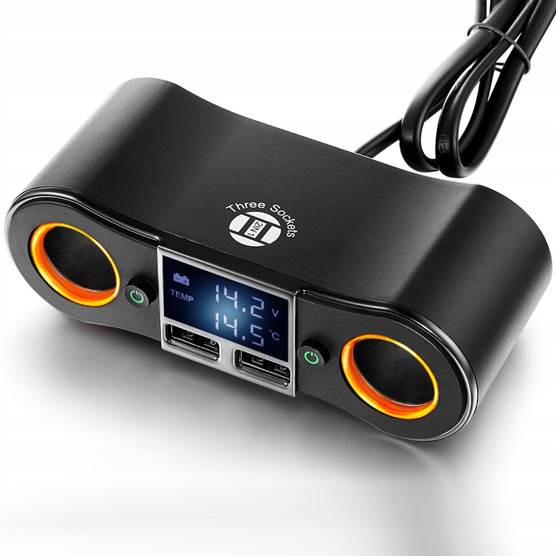 Ladowarka samochodowa USB rozgaleznik zapalniczki