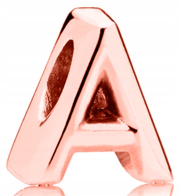 Charms Pozlacené písmeno Písmeno Iniciál Symbol Letter A Stříbro 925