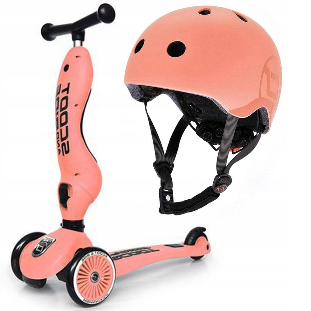 Scoot And Ride 2w1 Highwaykick 1 Peach Kask S-m
