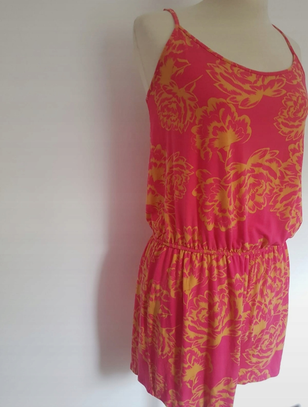 Next 38 kombinezon z wiskozy różowy letni kombinezon Marka next