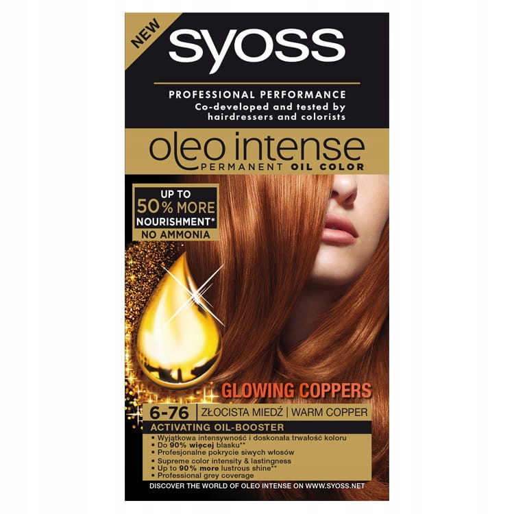 

Syoss Oleo Intense Farba 6-76 złocista miedź