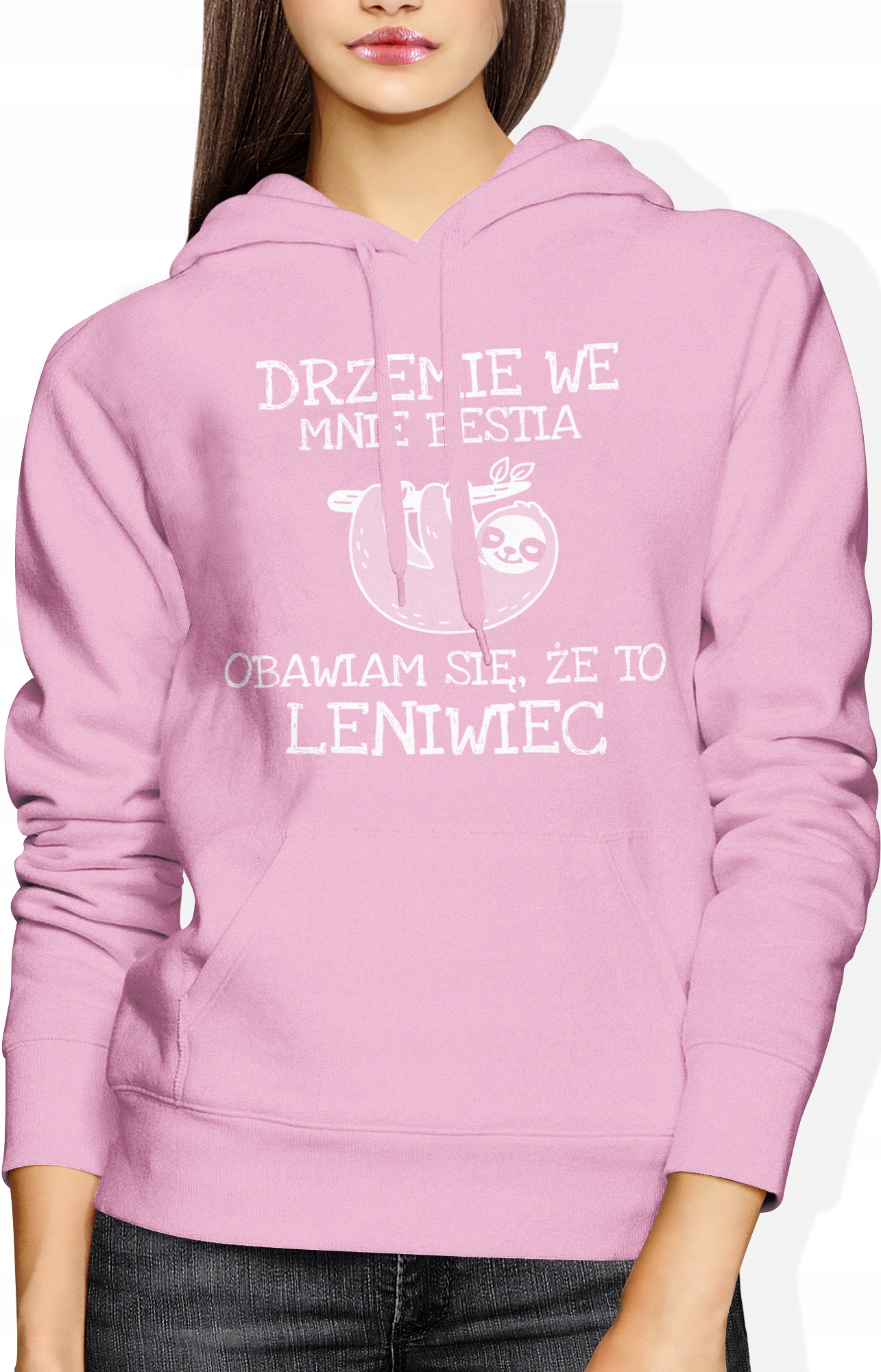 

Bluza Damska Leniwiec Śmieszna Z Kapturem Rozm L