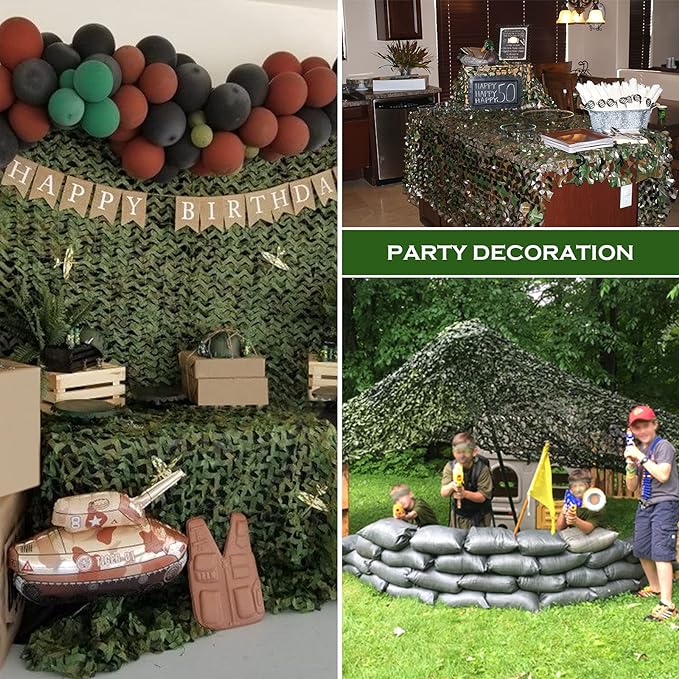 15M²DWUWARSTWOWY SIATKA MASKUJĄCA WOJSKOWA OGRODOWA1.5x10M US ARMY WOODLAND Długość (cm) 1000