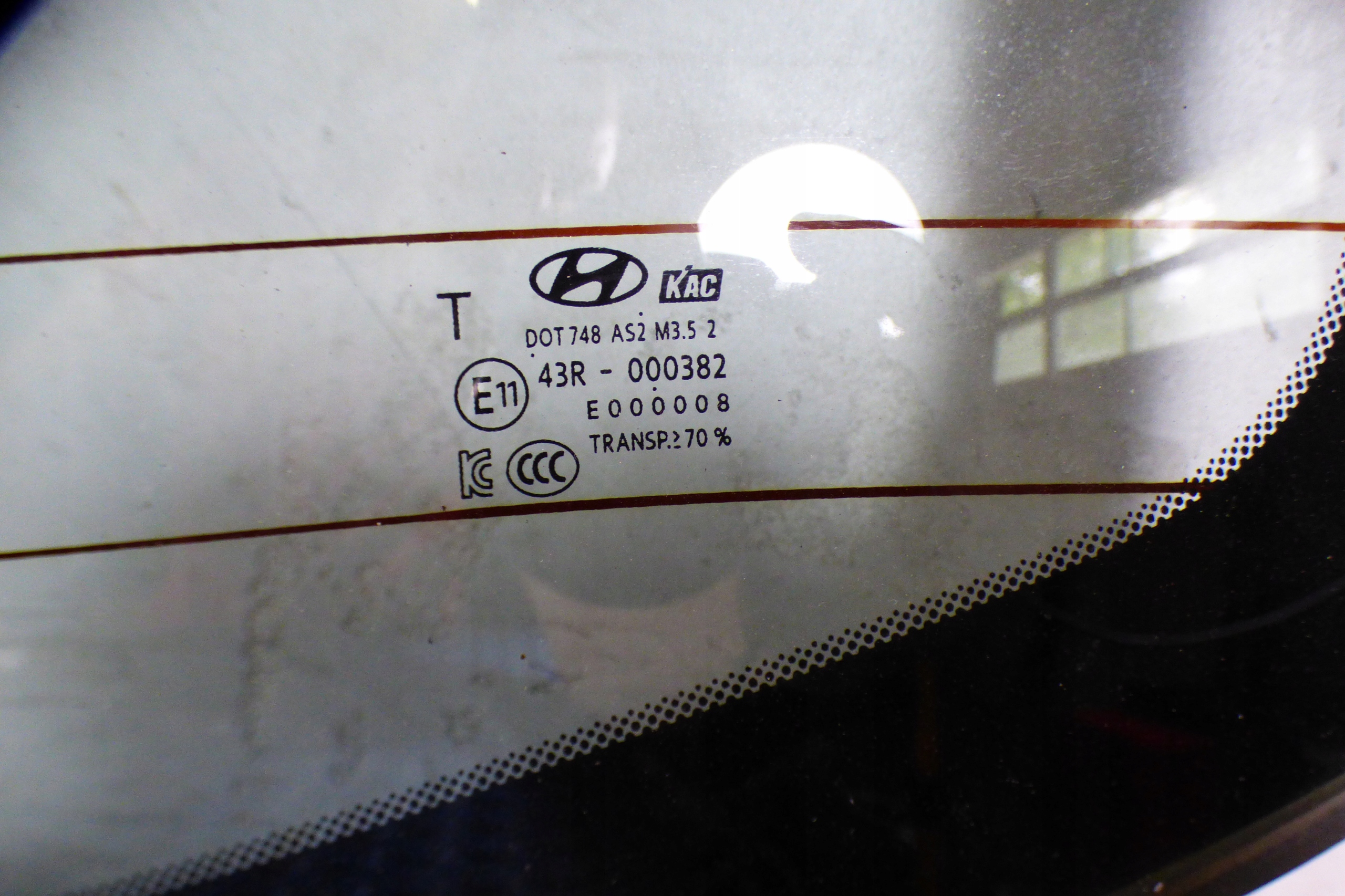 window bodywork rear part st.BDB HYUNDAI ELANTRA VI