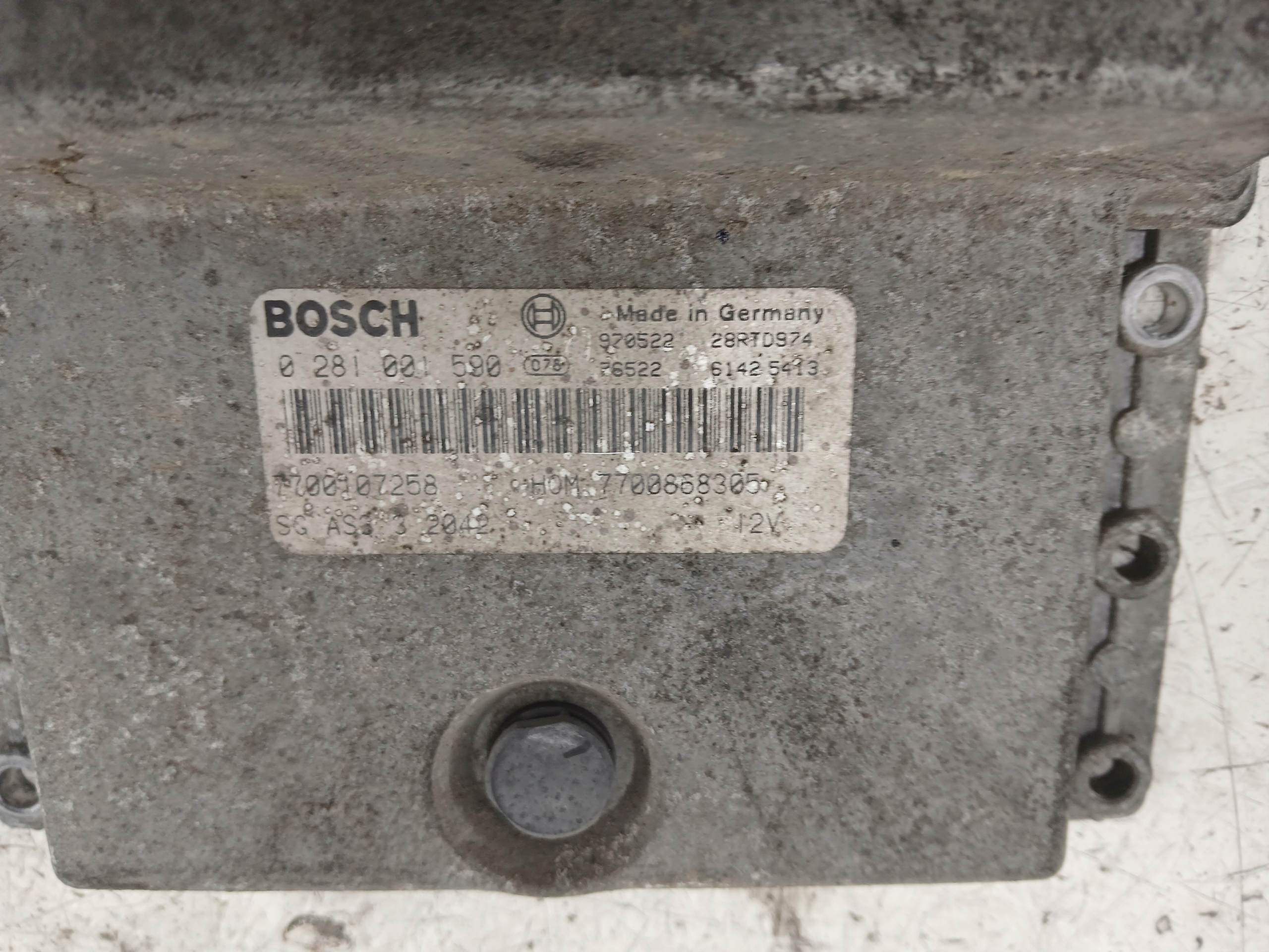 RENAULT ESPACE III 2.2 DCI control unit of the engine 7700107258