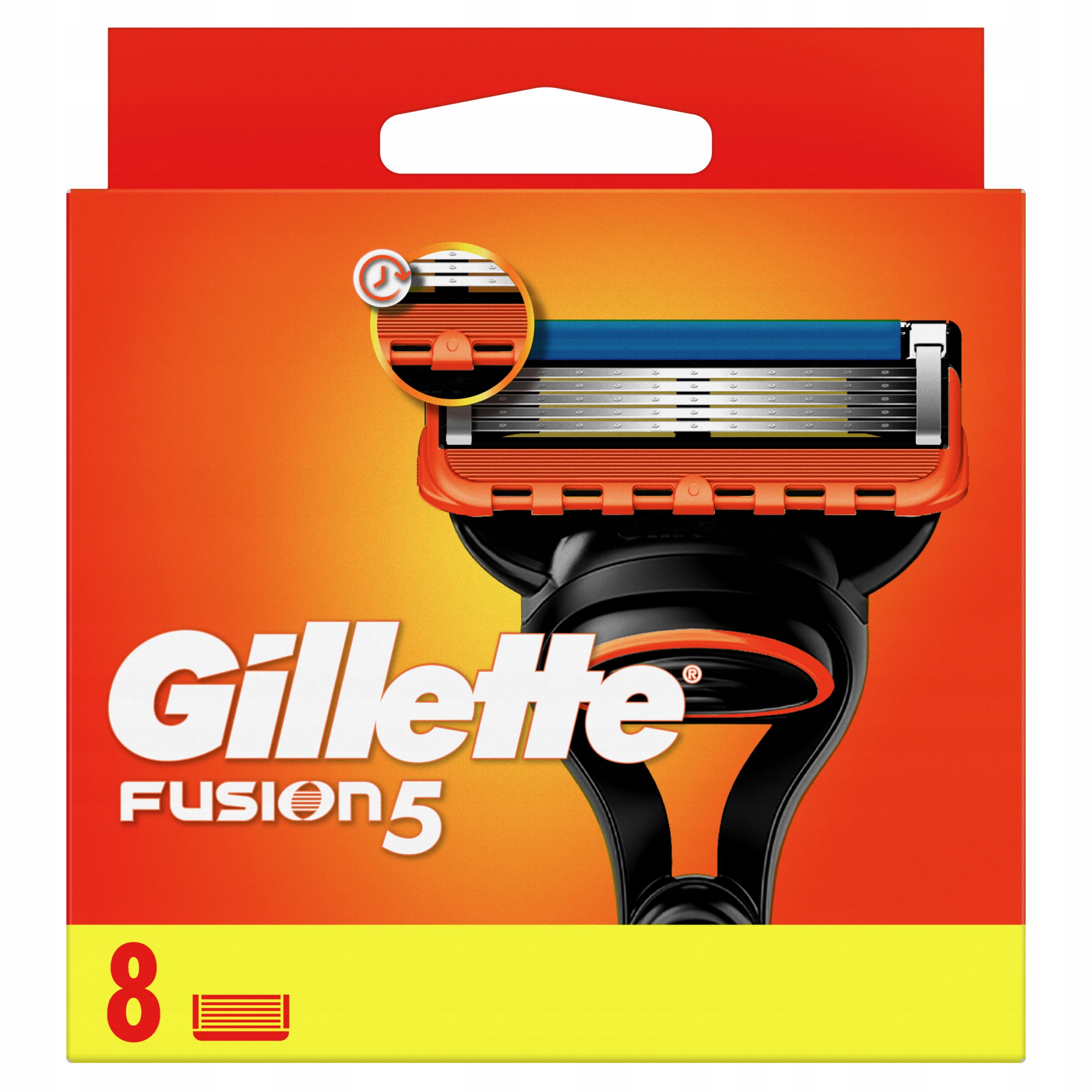 Gillette Fusion5 Wkłady do maszynki do golenia dla mężczyzn, 8 sztuk