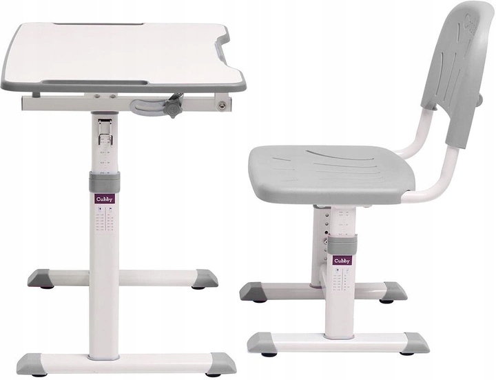 Cubby Olea Grey regulowany zestaw biurko+krzesełko Marka FunDesk