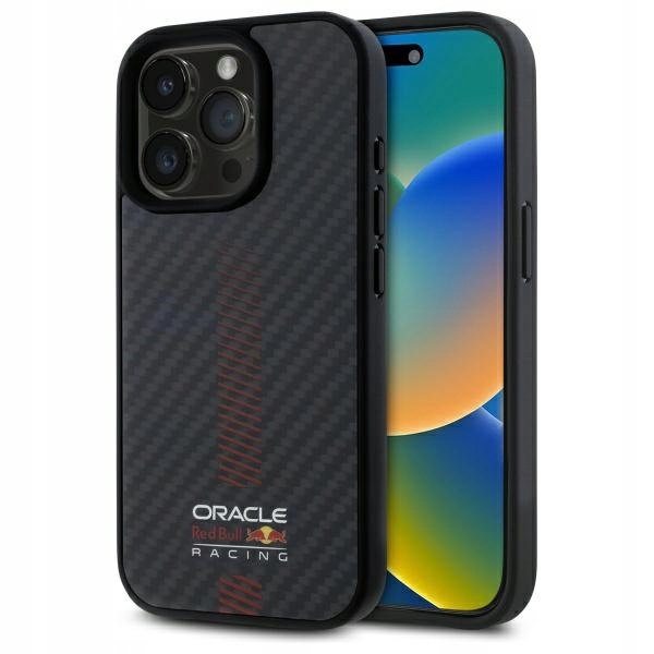 Pouzdro Pro Iphone 15 Pro Max Red Bull Carbon Fiber Power Bar Magsafe