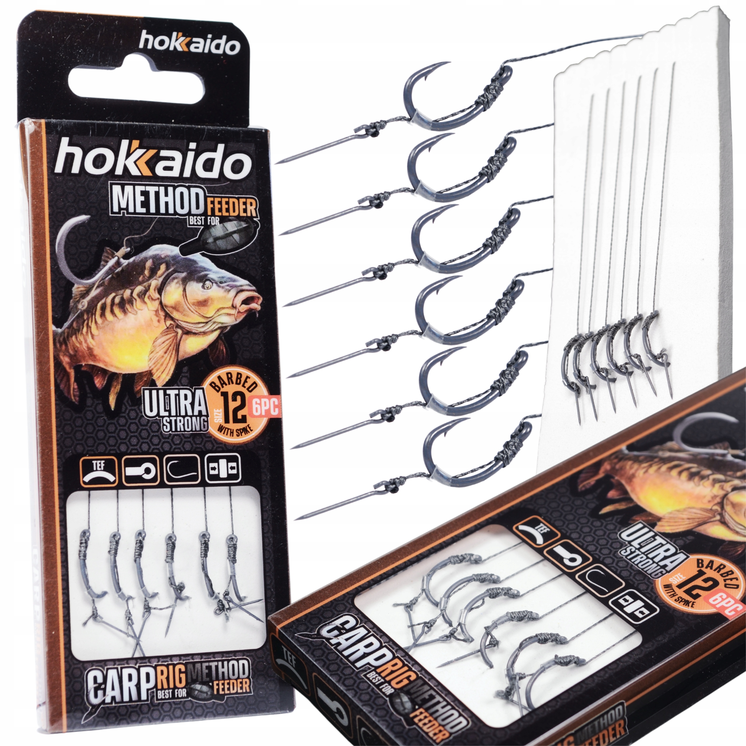 

Hokkaido Przypon Hak 12 Method Feeder Z Igłą 10cm