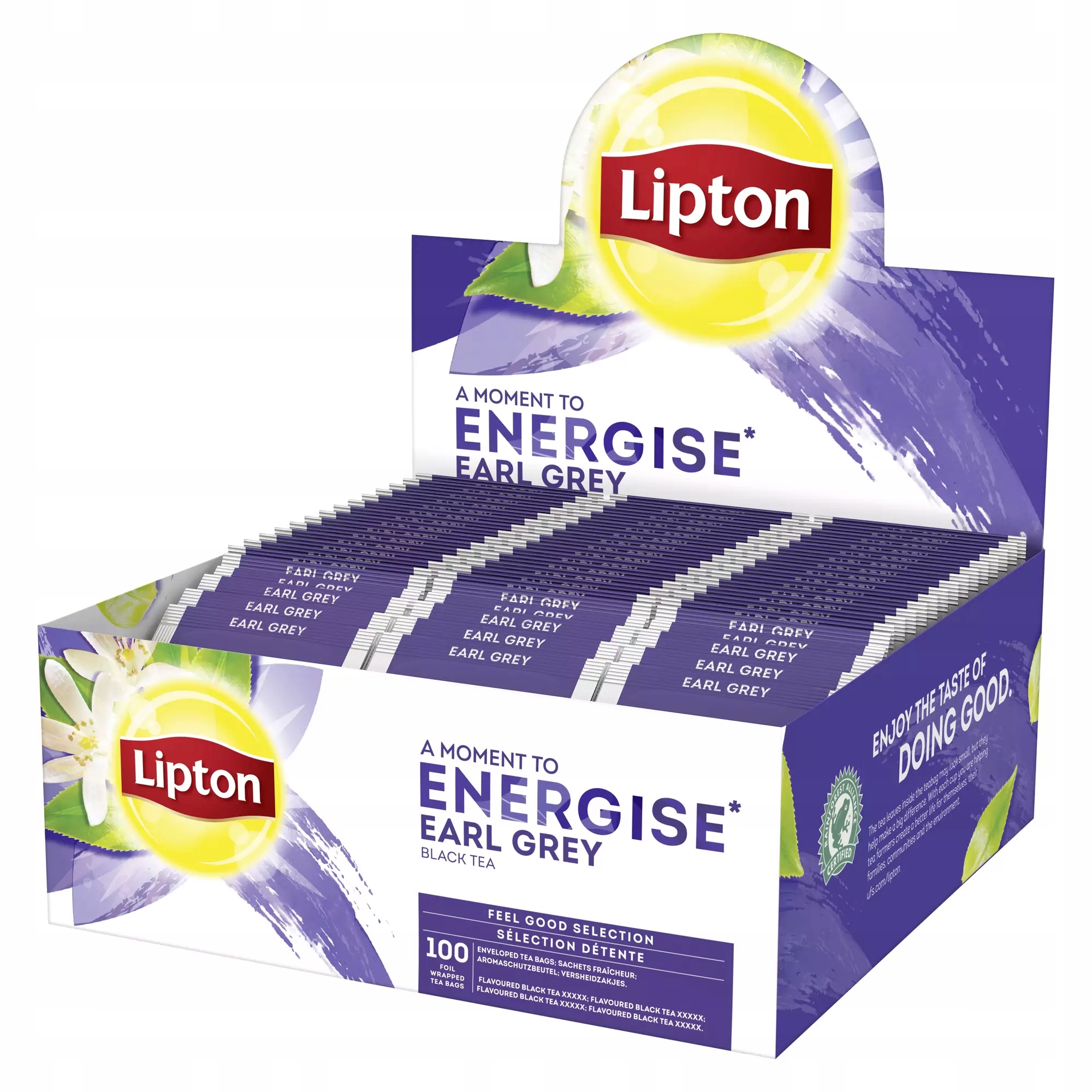Lipton Earl Grey Herbata Czarna Ekspresowa 200 G (100 X 2 G)