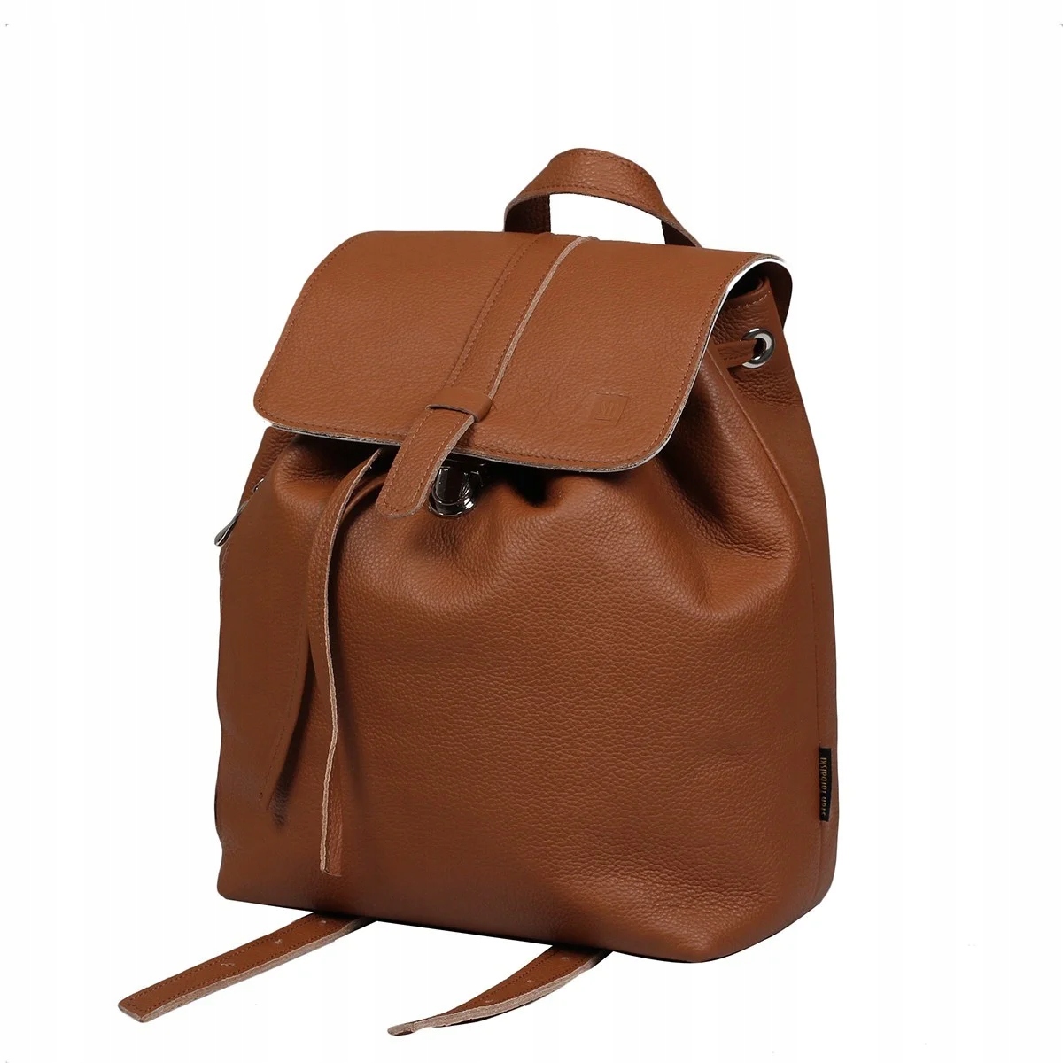 Batoh s retro stahovací šňůrkou, ručně vyrobená přírodní kůže Słoń Torbalski