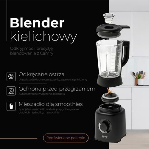 Blender Kielichowy CR 4089 - 2000W, 23000obr/min, 1,7l, 3 Programy
