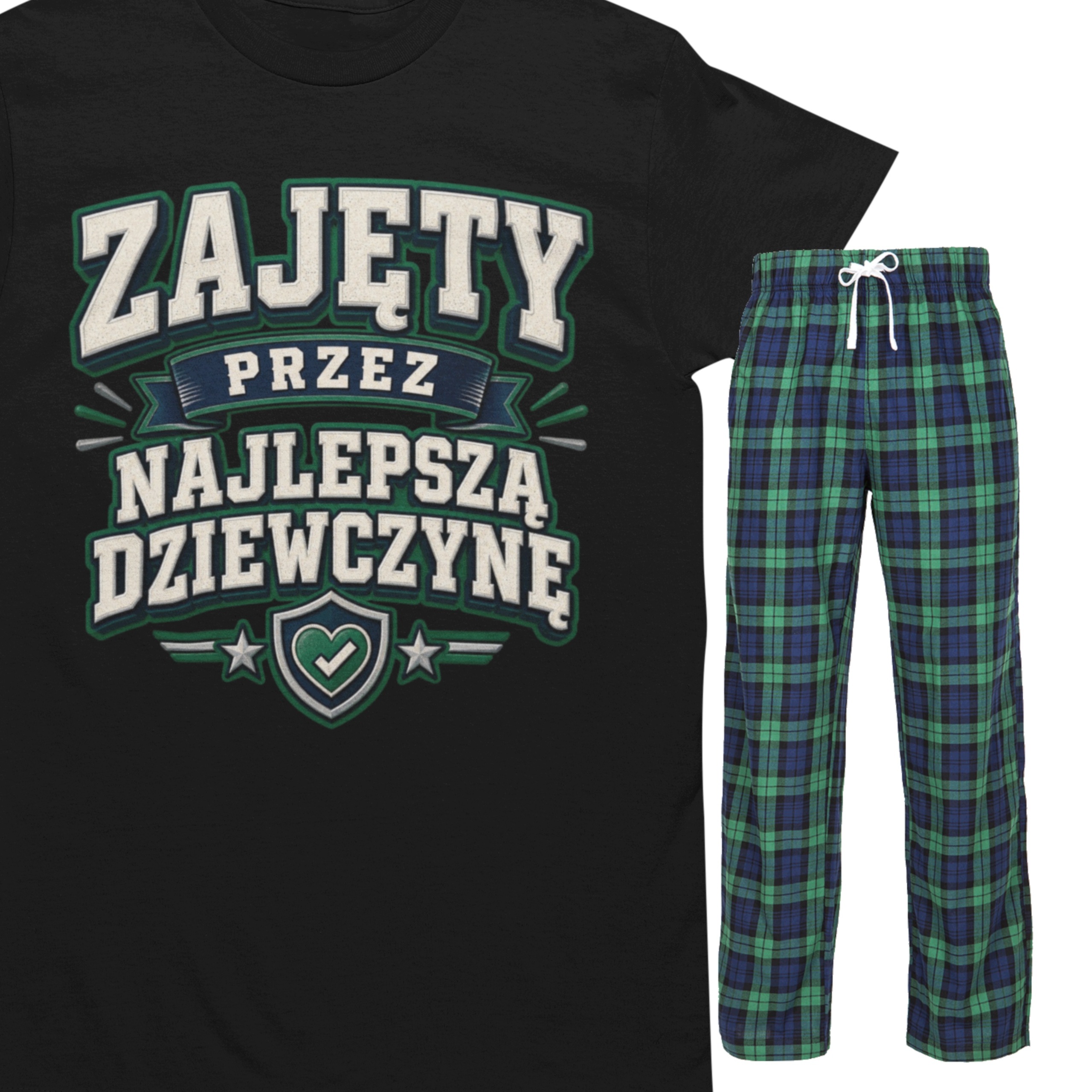 Pánské pyžamo na Den chlapců Dárek od dívky pro chlapce černé