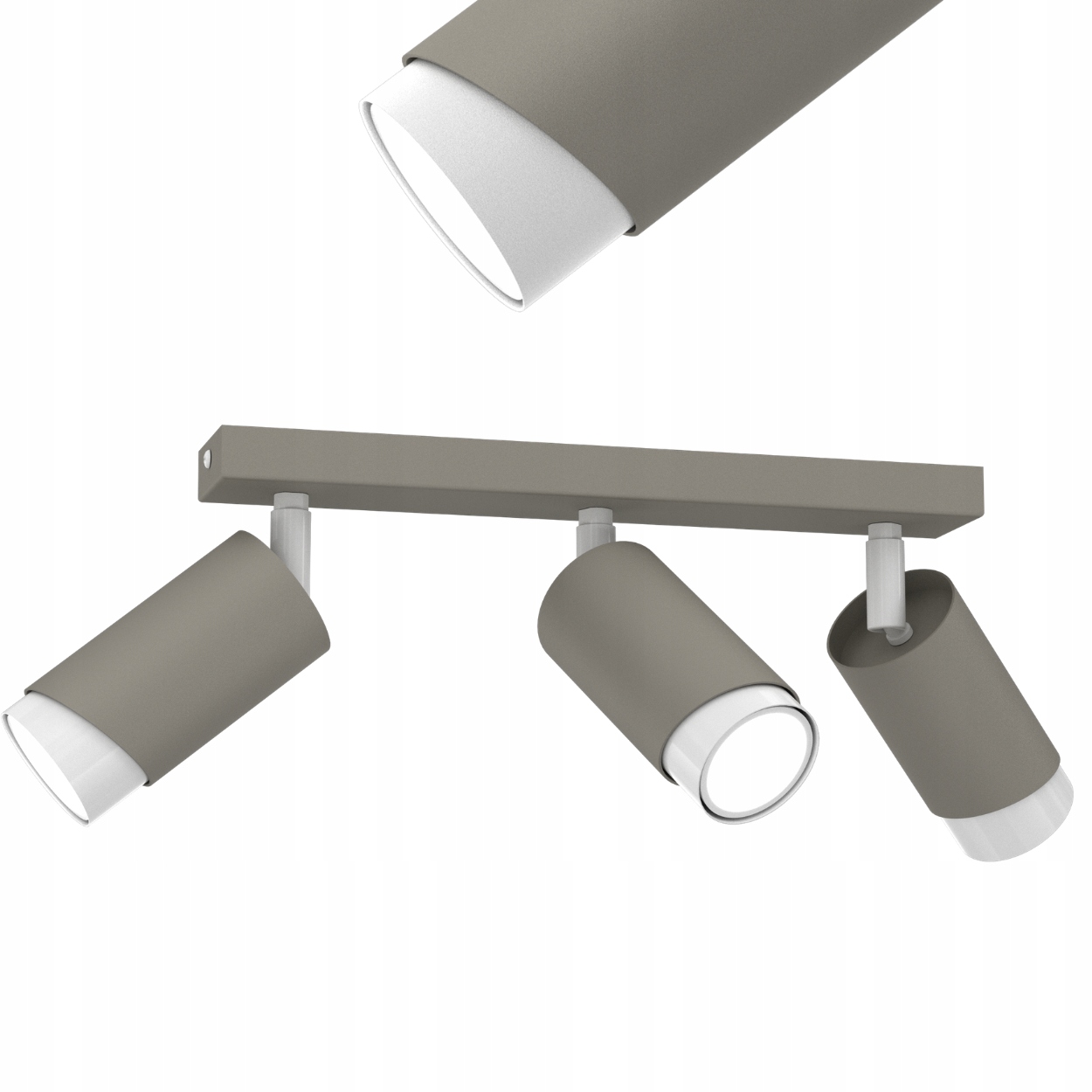 Stropní Svítidlo Reflektor Spot Tmavý Kašmír Nastavitelná Led GU10 Polsko