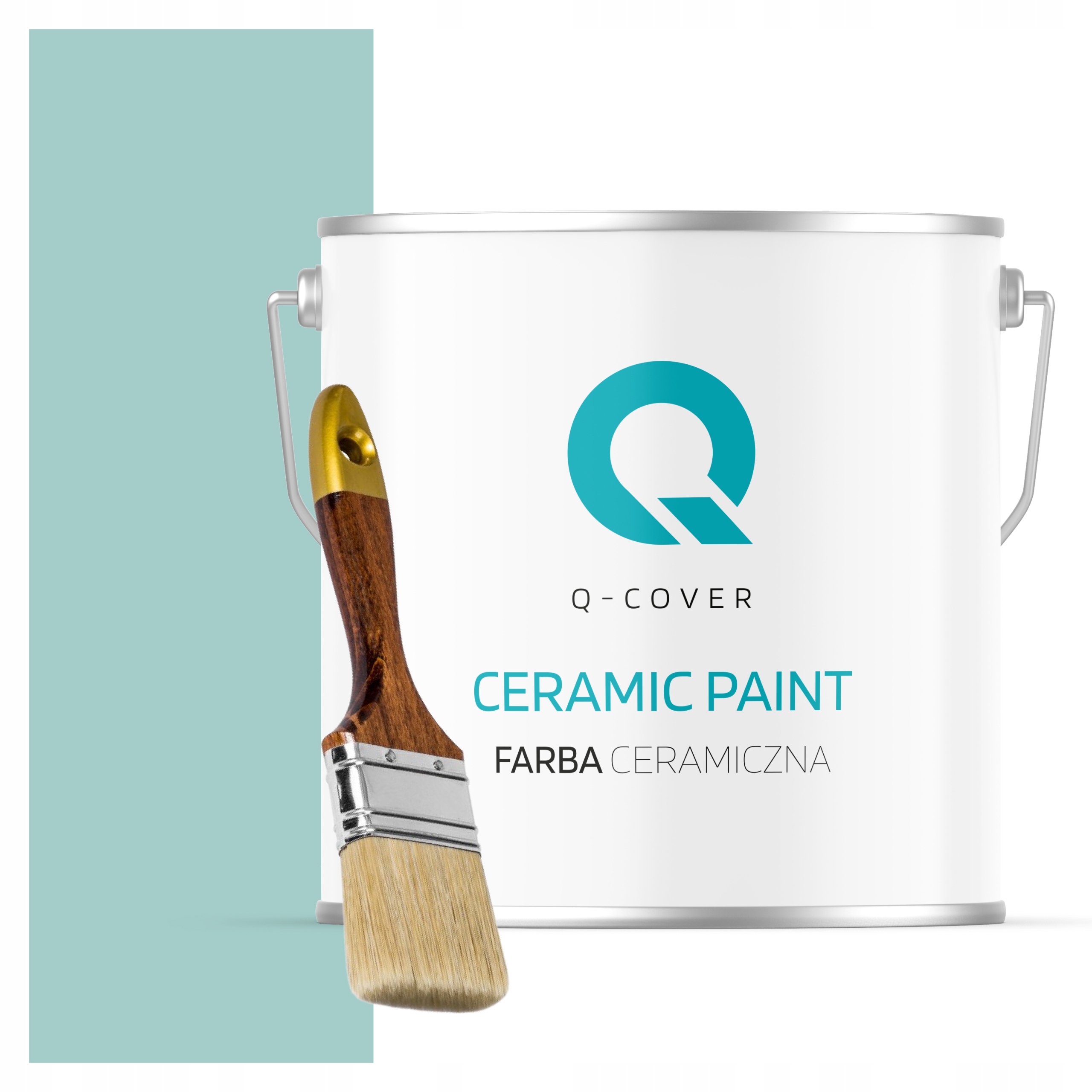 Keramická Farba Na Stenu Mätová H1553 5L Matná Poľský Výrobca Štetec