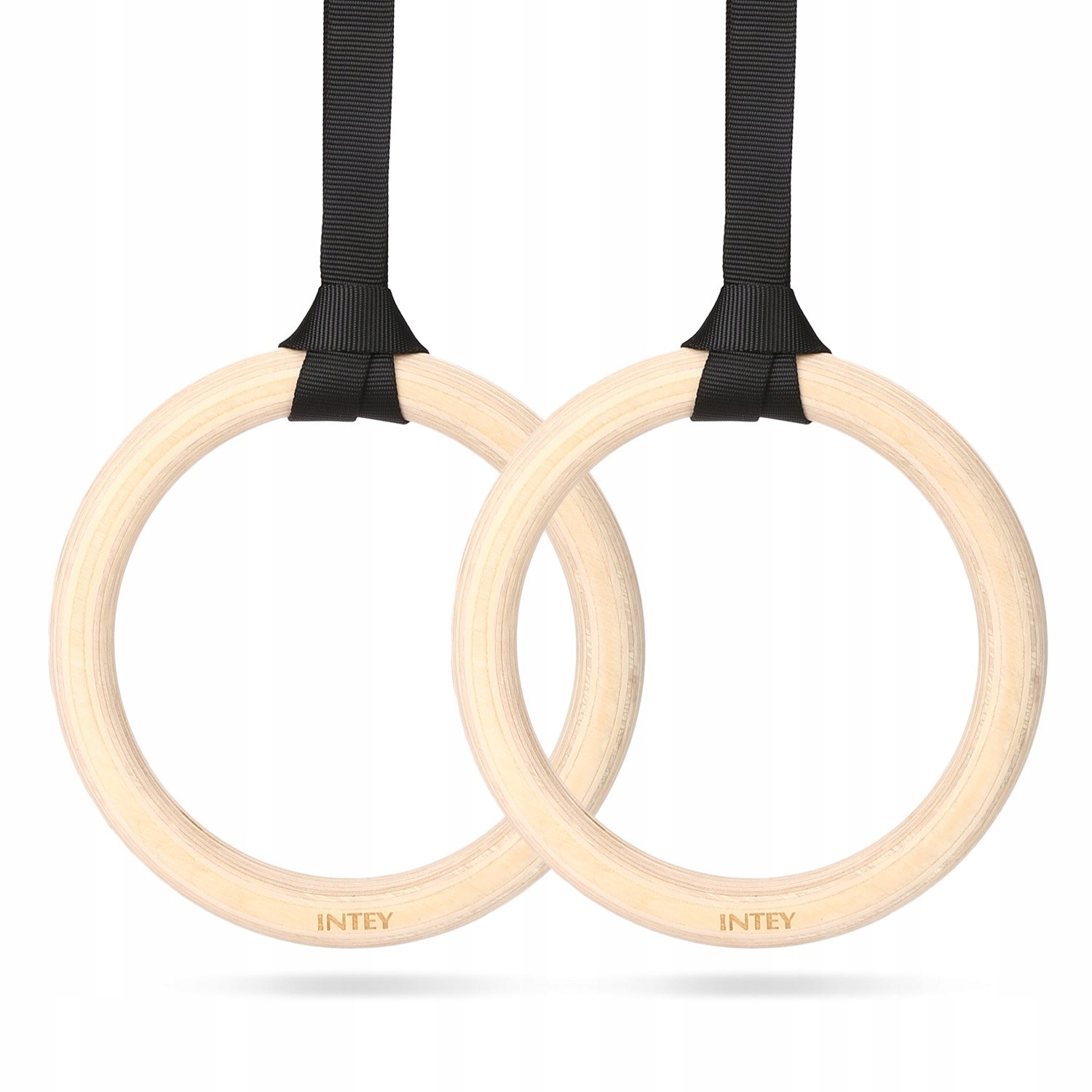 KÓŁKA GIMNASTYCZNE DREWNIANE INTEY RINGI Marka INTEY