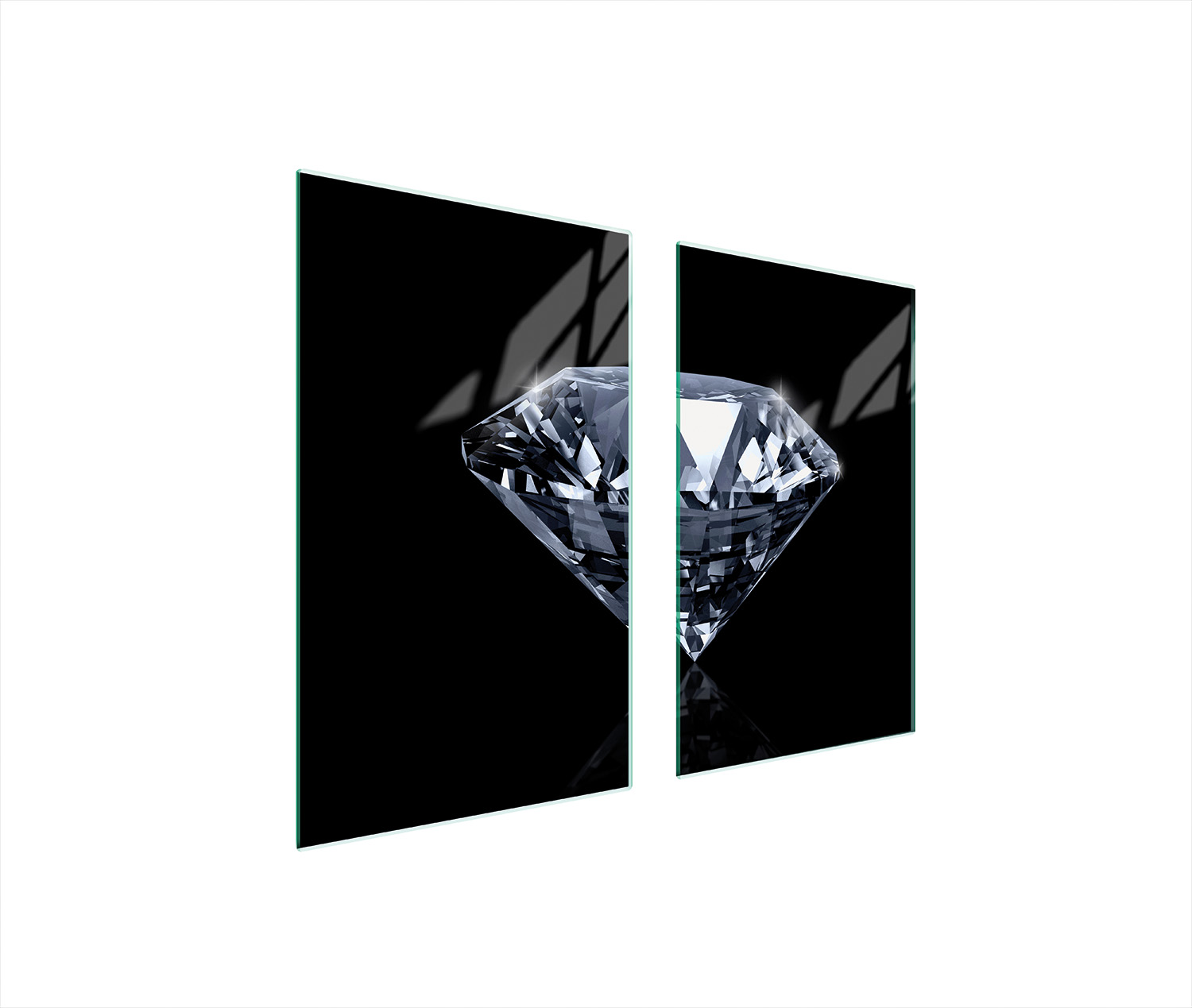 Ochranná Skleněná Deska Na Sporák 75x52 Diamant Tvrzené Sklo
