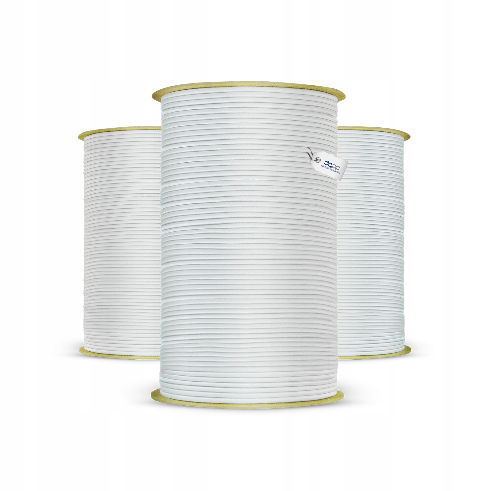 Gumové lano Elastická expandérka na plachty odolná Bílá 12 mm 30 m