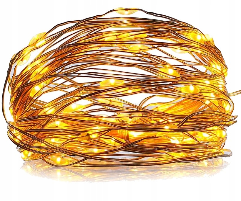 

Lampki Druciki Mikro 30 Led Biały ciepły Usb