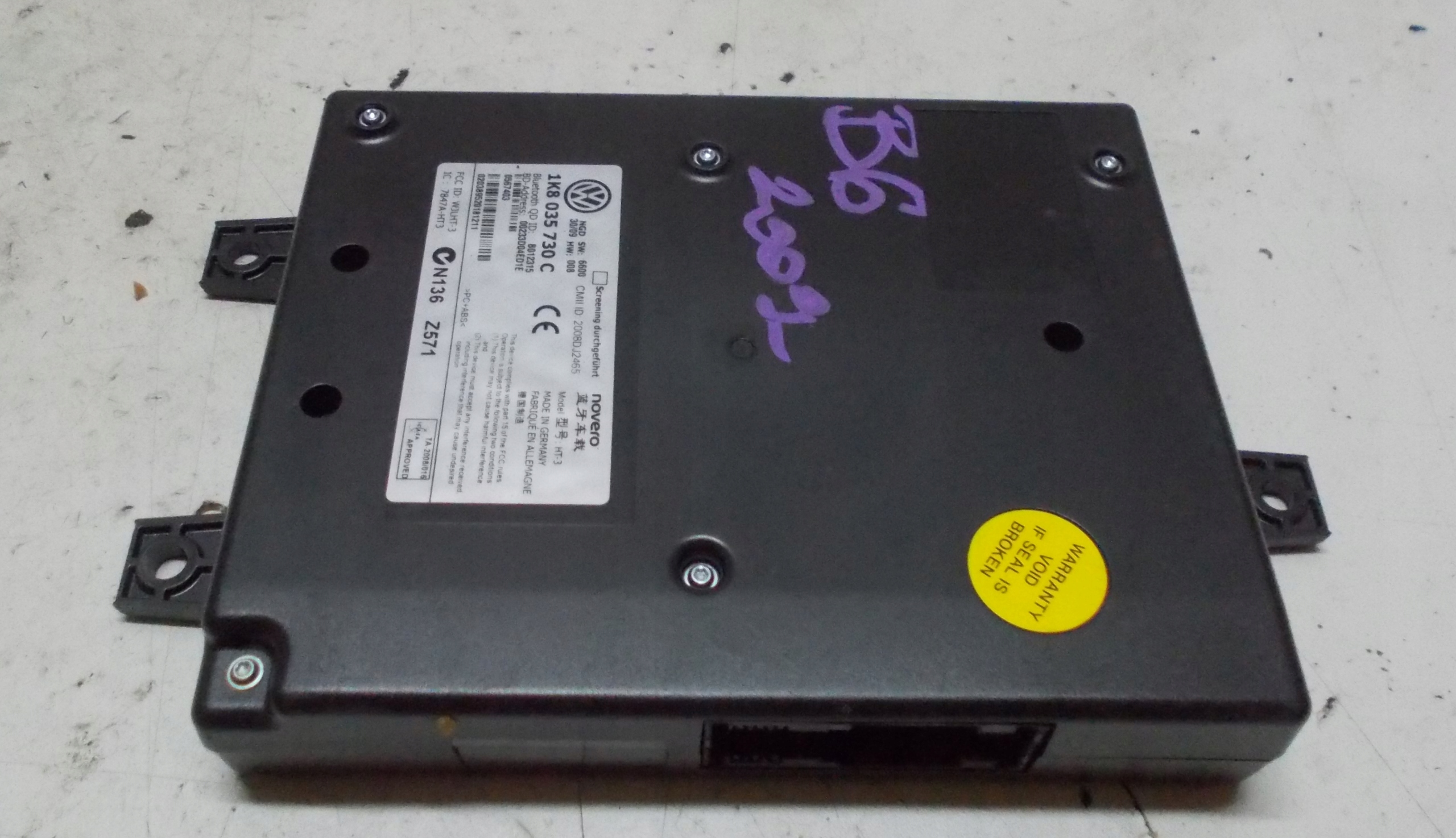 VW PASSAT B6 1.4 TSI 09R module control unit BLUETOOTH 1K8035730C