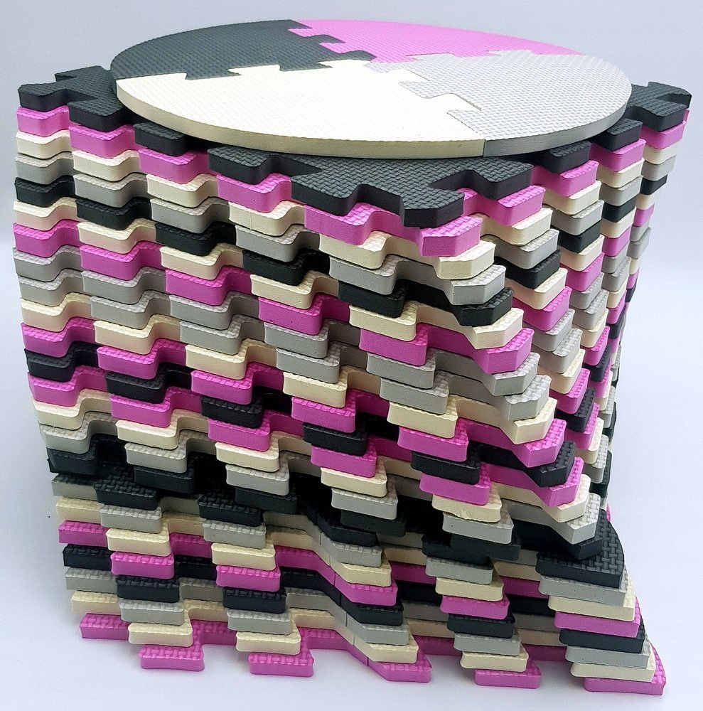 DUŻA MATA PIANKOWA 52 PUZZLE GRUBA XXL BEZPIECZNA Wiek dziecka 3 m +