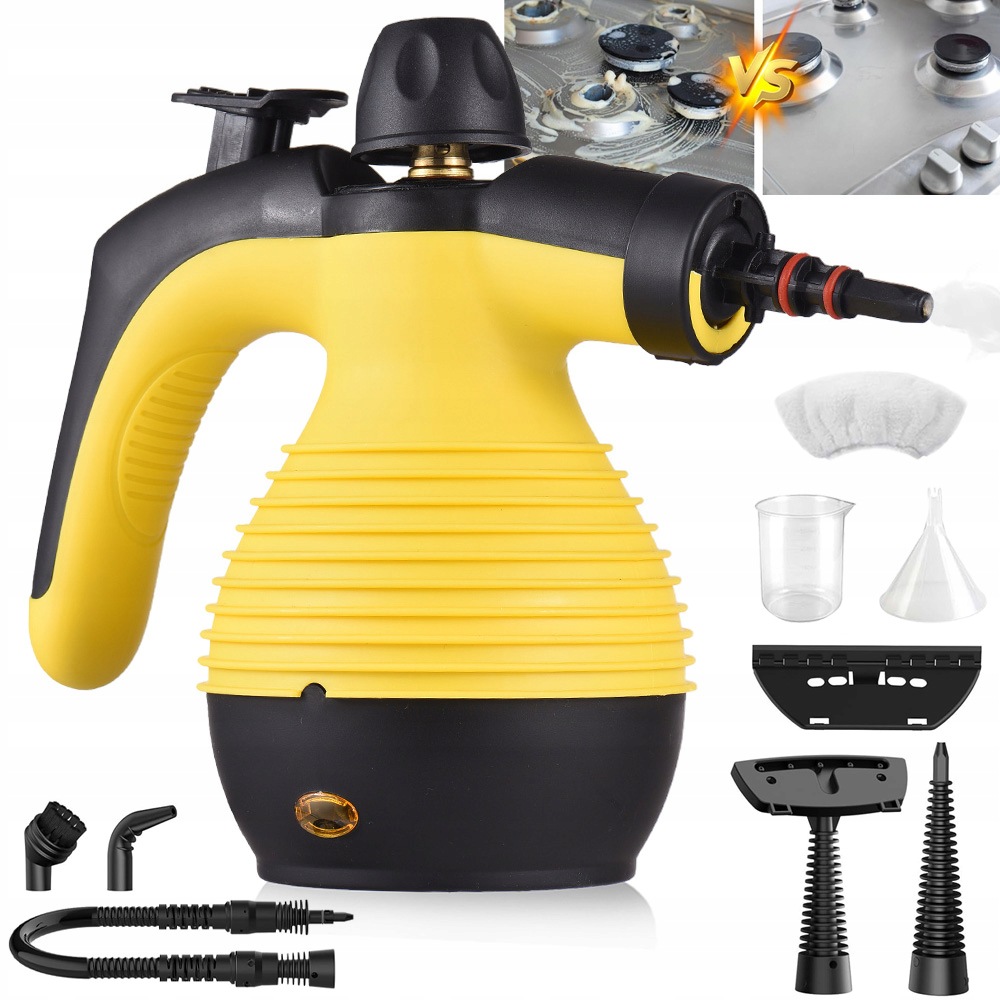 Parní Čistič Mop Ruční Napařovač Do Auta Oken, Spáry, Čalounění 1050 W