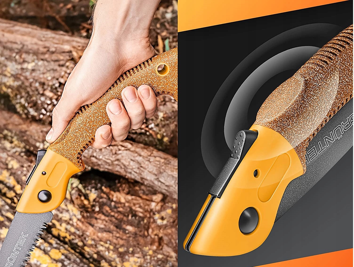 PIŁA SKŁADANA RĘCZNA OGRODOWA DO GAŁĘZI DREWNA Marka Gruntek