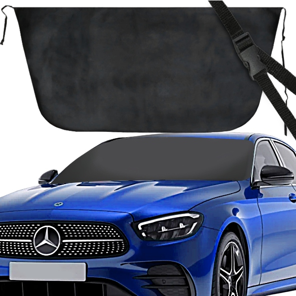 DUŻA MATA OSŁONA NA PRZEDNIĄ SZYBĘ AUTA ANTYSZRONOWA PRZECIWSZRONOWA KLIPS