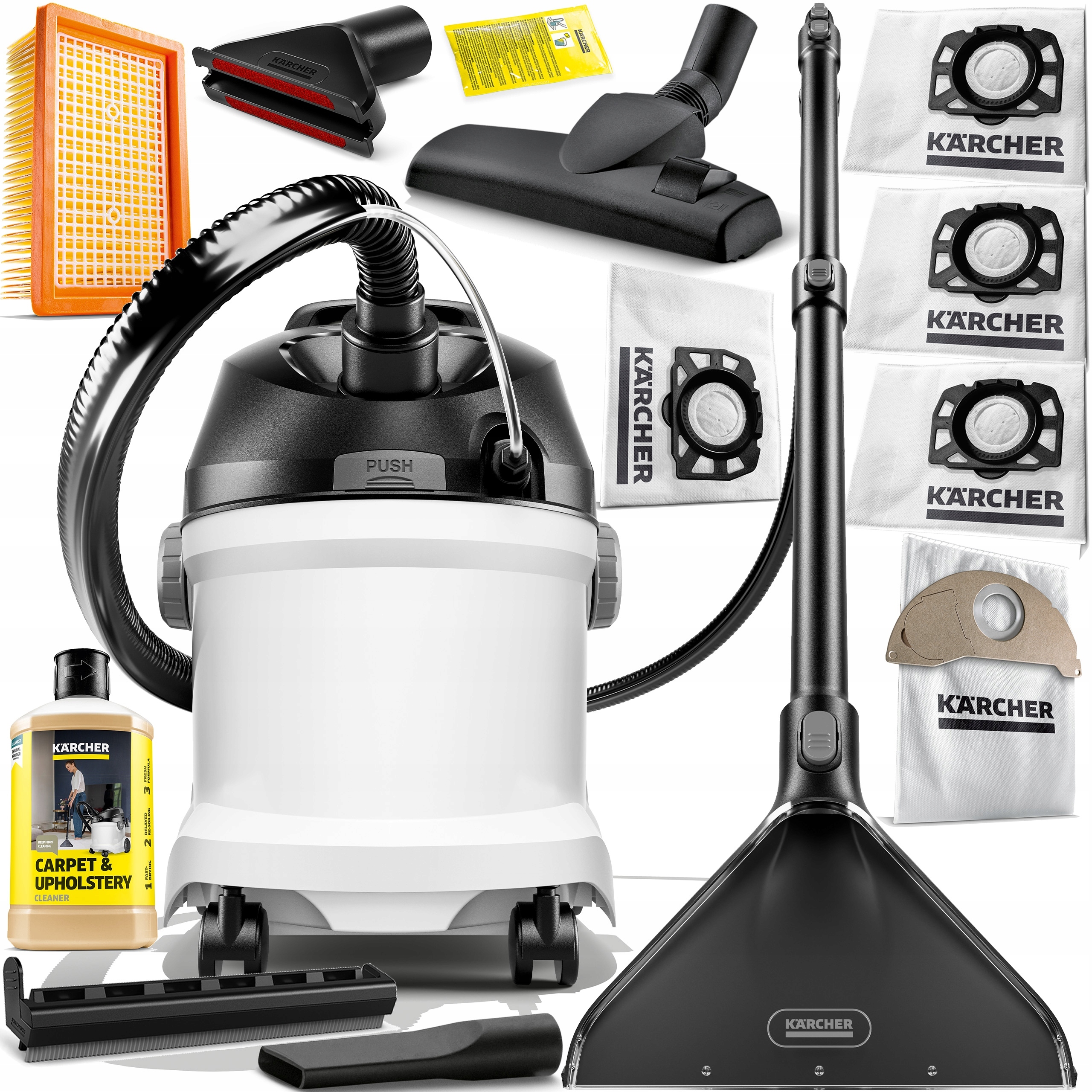 Karcher Se 5 Prací Vysávač Na Čalúnenie Sucho/mokro Multifunkčný 3V1