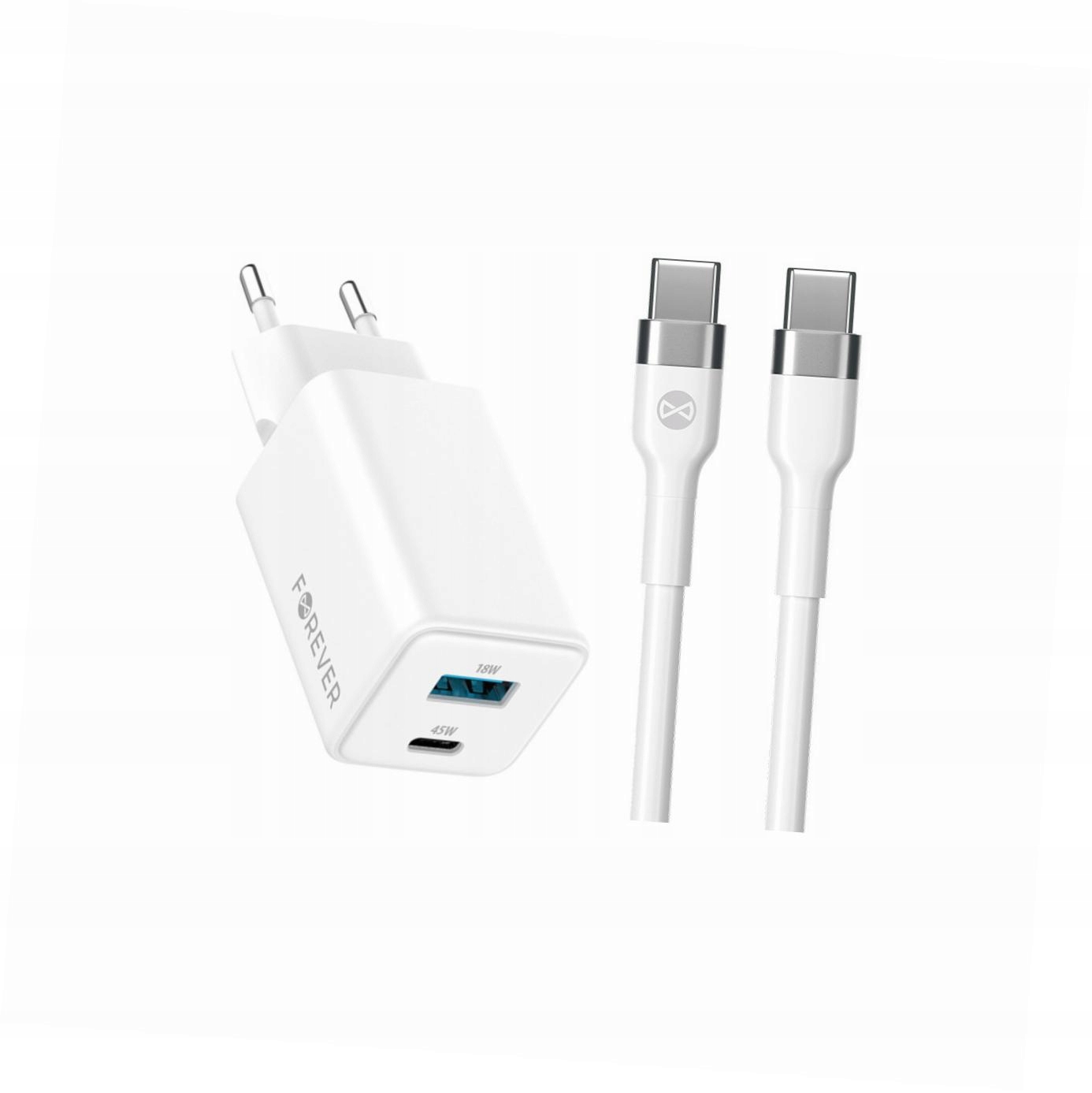 Szybka ładowarka GaN 45W 2 wejścia z kablem 2m do Samsung Galaxy A13 5G