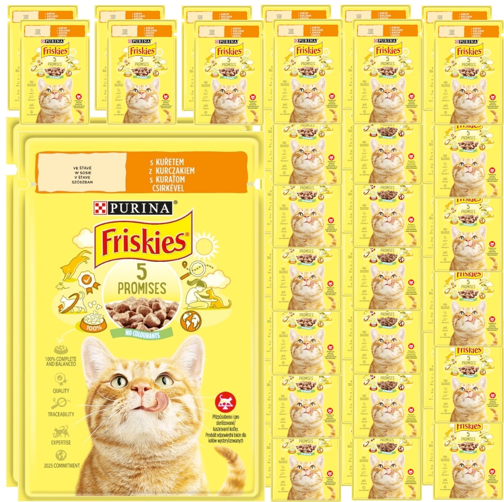 Purina Friskies Kuřecí V Omáčce Krmivo 48x85g