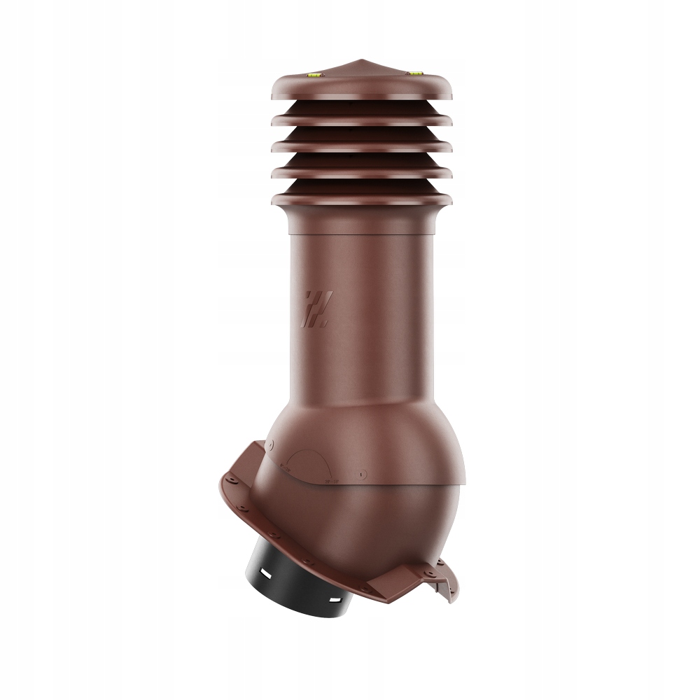 Větrací komín nezateplený HiVent fi150 Trapez T35 Hnědý