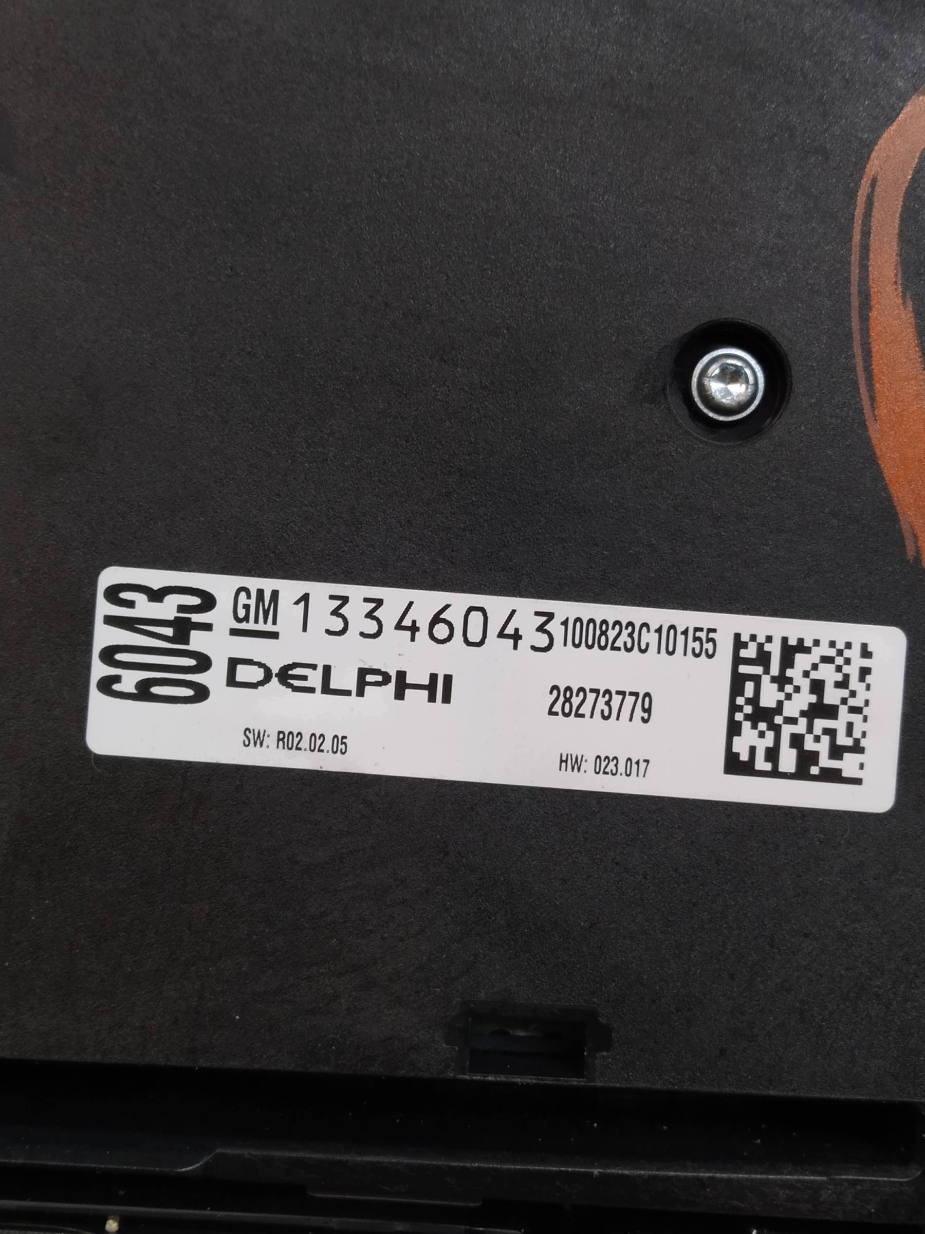control panel air conditioning devices RADIA 13343708 13346043 Opel Meriva II (2010- ) B
