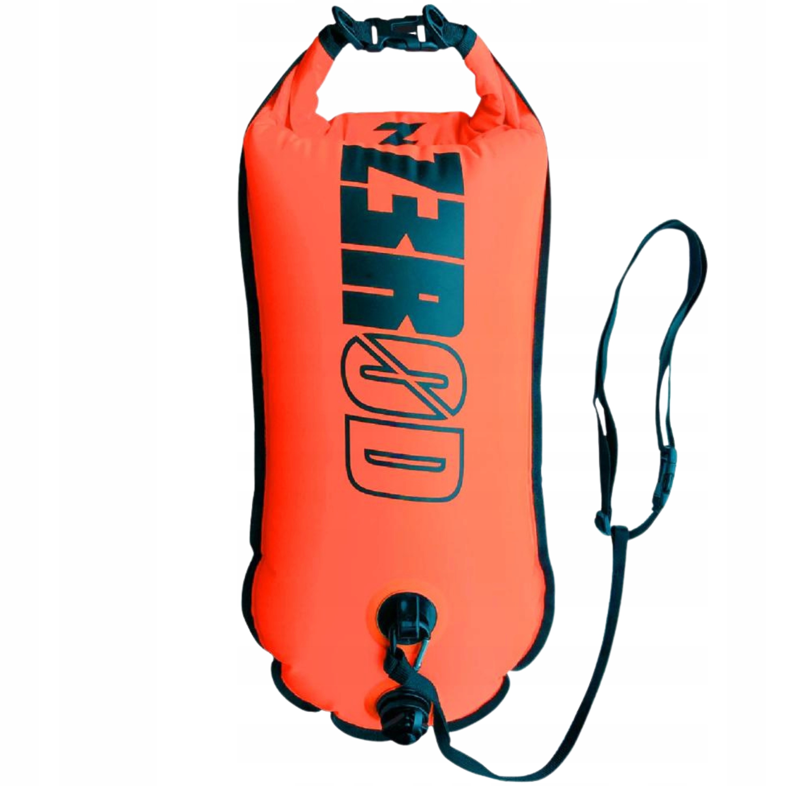 Dmuchana Bojka Asekuracyjna do Pływania Zerod Safety Bouy XL Mesh Pomarańcz