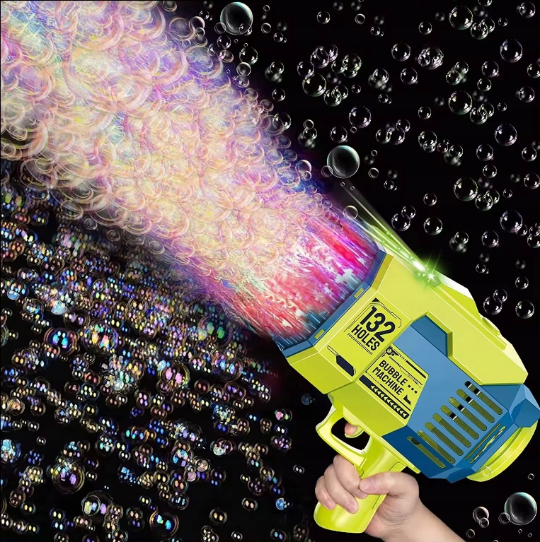 PISTOLET DO BANIEK BAZOOKA 132 OTWORY MASZYNA ŚWIECI AKUMULATOR USB LED XXL Rodzaj pistolet