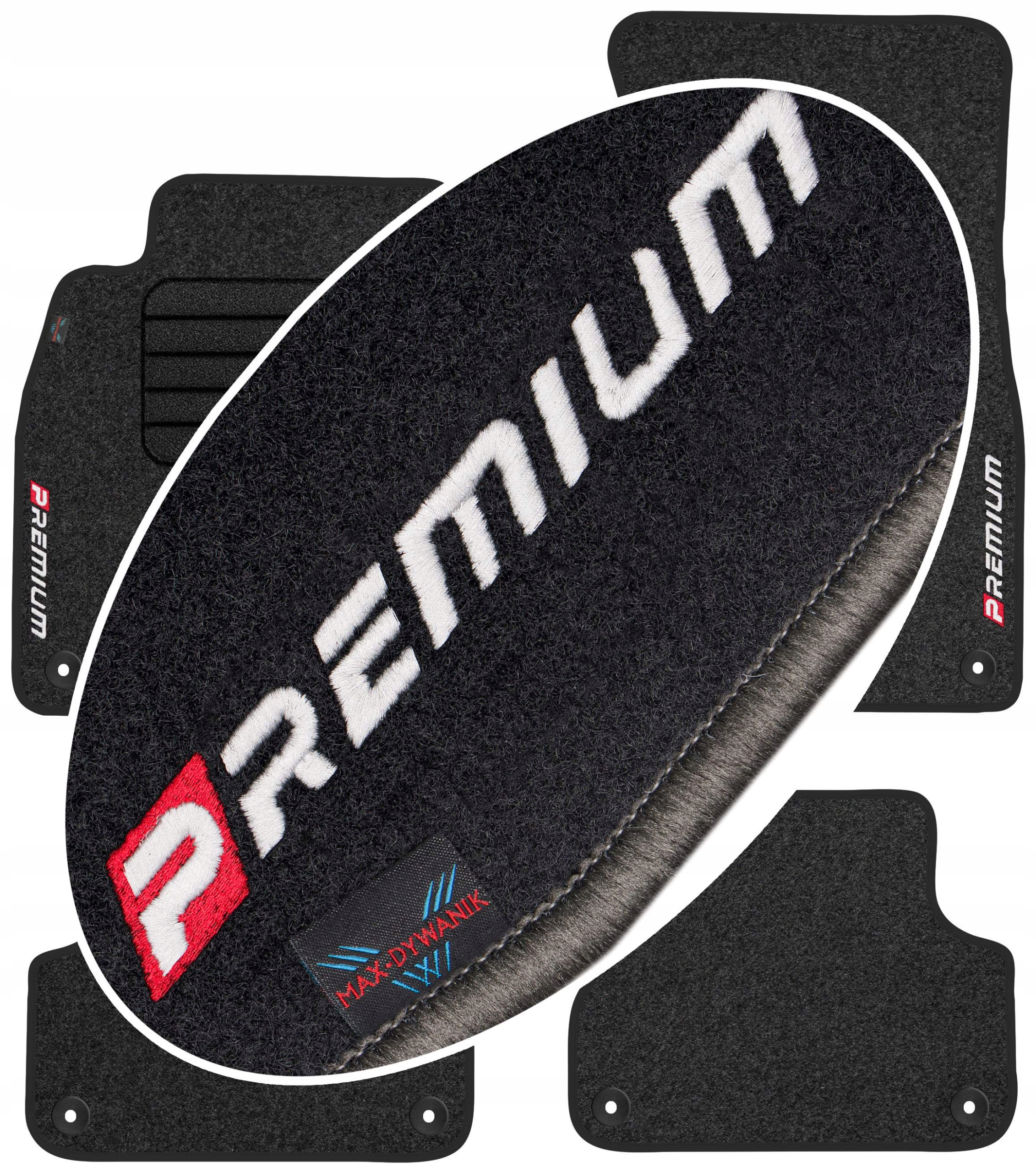 Audi A5 II Sportback 2016- Velurové autokoberce Koberce do auta